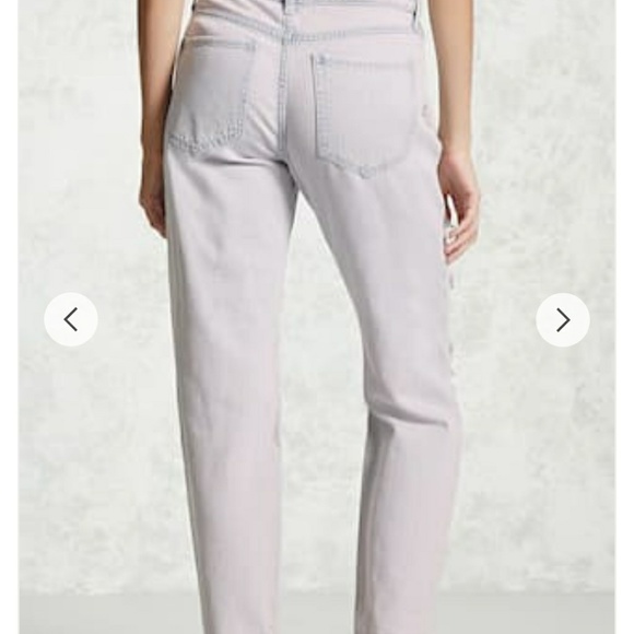 Pink-faded Distressed Jeans - Picture 4 of 6